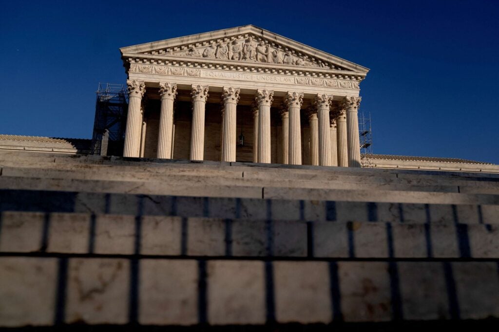 The U.S. Supreme Court building.