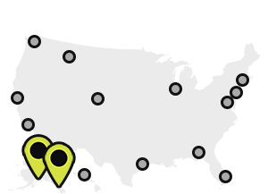 Map of Earthjustice’s office locations, with Alaska and Juneau locations highlighted.